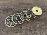 Chinese Palace Coin Set (4 Coins 1 Shell) by Oliver Magic