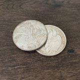 Gravity Flipper Coin (Walking Liberty Half Dollar) by Oliver Magic