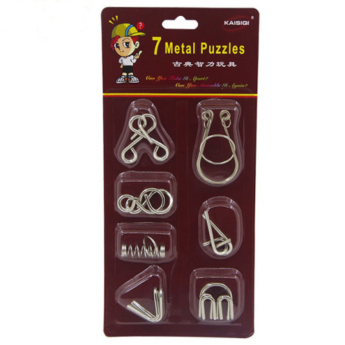 Cast Metal Puzzle Set (Pack of 7)