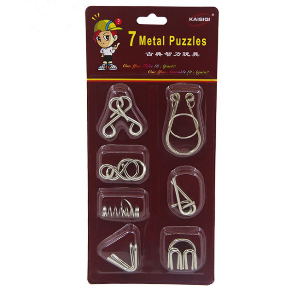 Cast Metal Puzzle Set (Pack of 7)
