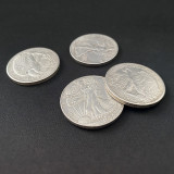 Space Fall Coins (Walking Liberty Half Dollar) by Oliver Magic