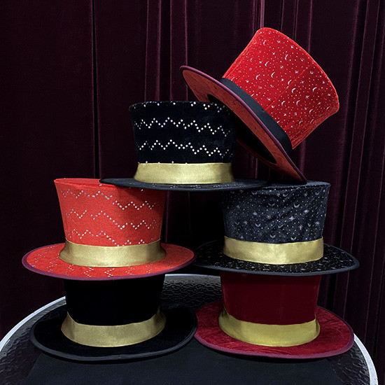 Folding Top Hat (Velvet, 6 Colors)