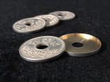 Japanese Ancient Coin Set (4 Coins 1 Shell) by Oliver Magic