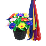 Deluxe Potted Flower from Silks (Sharp Petal)