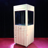 * Hand Through Glass Cabinet