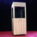 * Hand Through Glass Cabinet