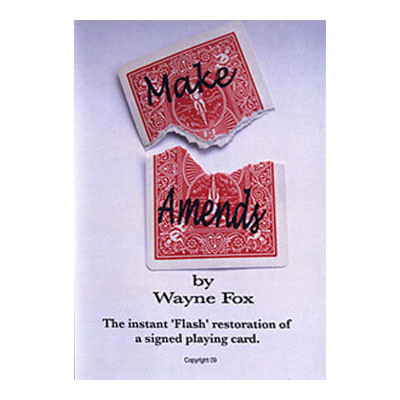 Make Amends (With Gimmick) by Wayne Fox, Produced by Merchant of Magic