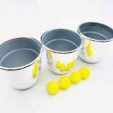 Cups & Balls (Plastic, Plated Silver)
