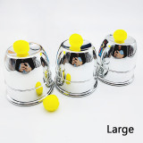 Cups & Balls (Plastic, Plated Silver)