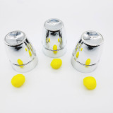 Cups & Balls (Plastic, Plated Silver)