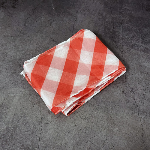 Production Streamer Zebra (Imitated Silk, Red and White)