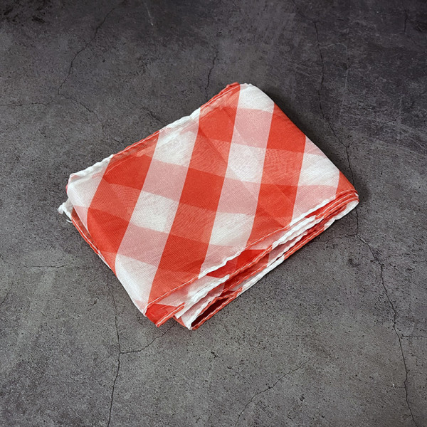 Production Streamer Zebra (Imitated Silk, Red and White)