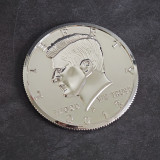 Jumbo Half Dollar - Chrome (3 Inch)