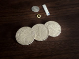 Multipurpose Flipper Coin Set (Walking Liberty Half Dollar) by Oliver Magic