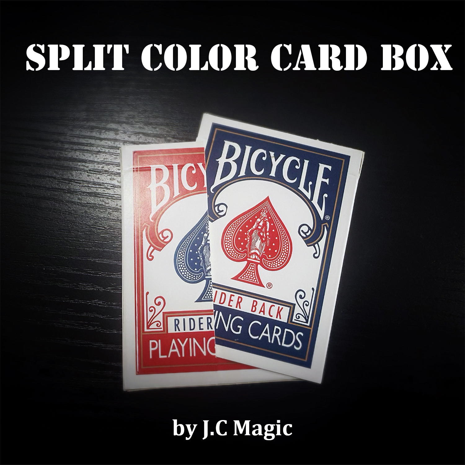 Split Color Card Box Magic Trick by J.C Magic – Double
