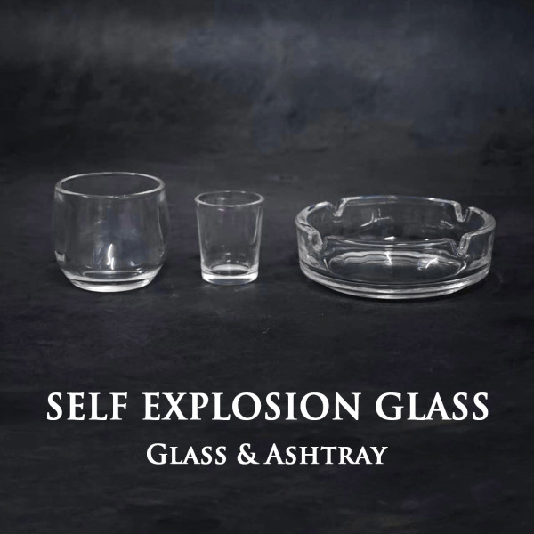 Self Explosion Glass & Ashtray