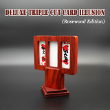* Deluxe Triple Cut Card Illusion (Rosewood Edition)