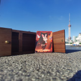 Deluxe Comedy Sliding Card Box (Walnutwood Edition)