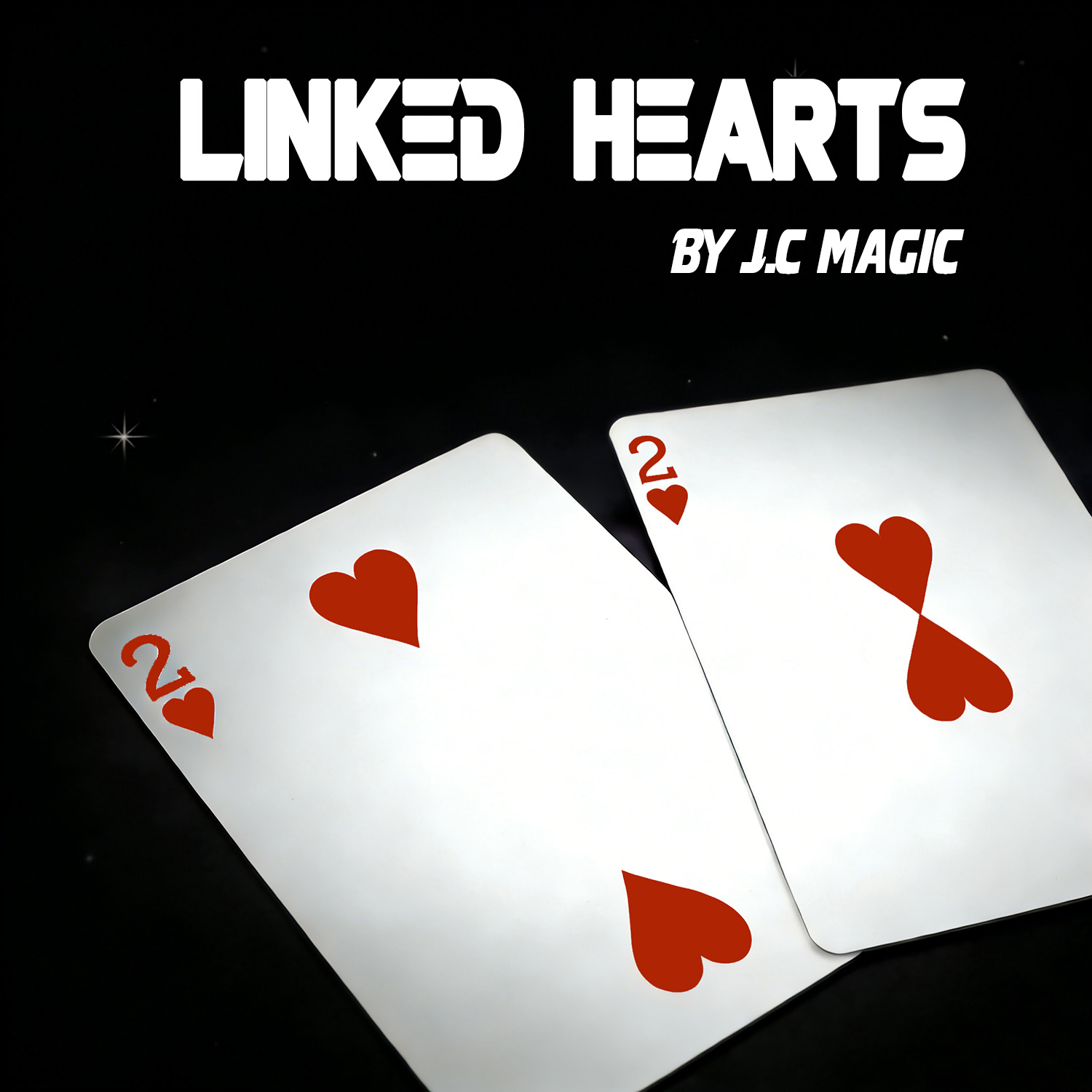 Linked Hearts by J.C Magic Romantic Visual Card Magic Trick