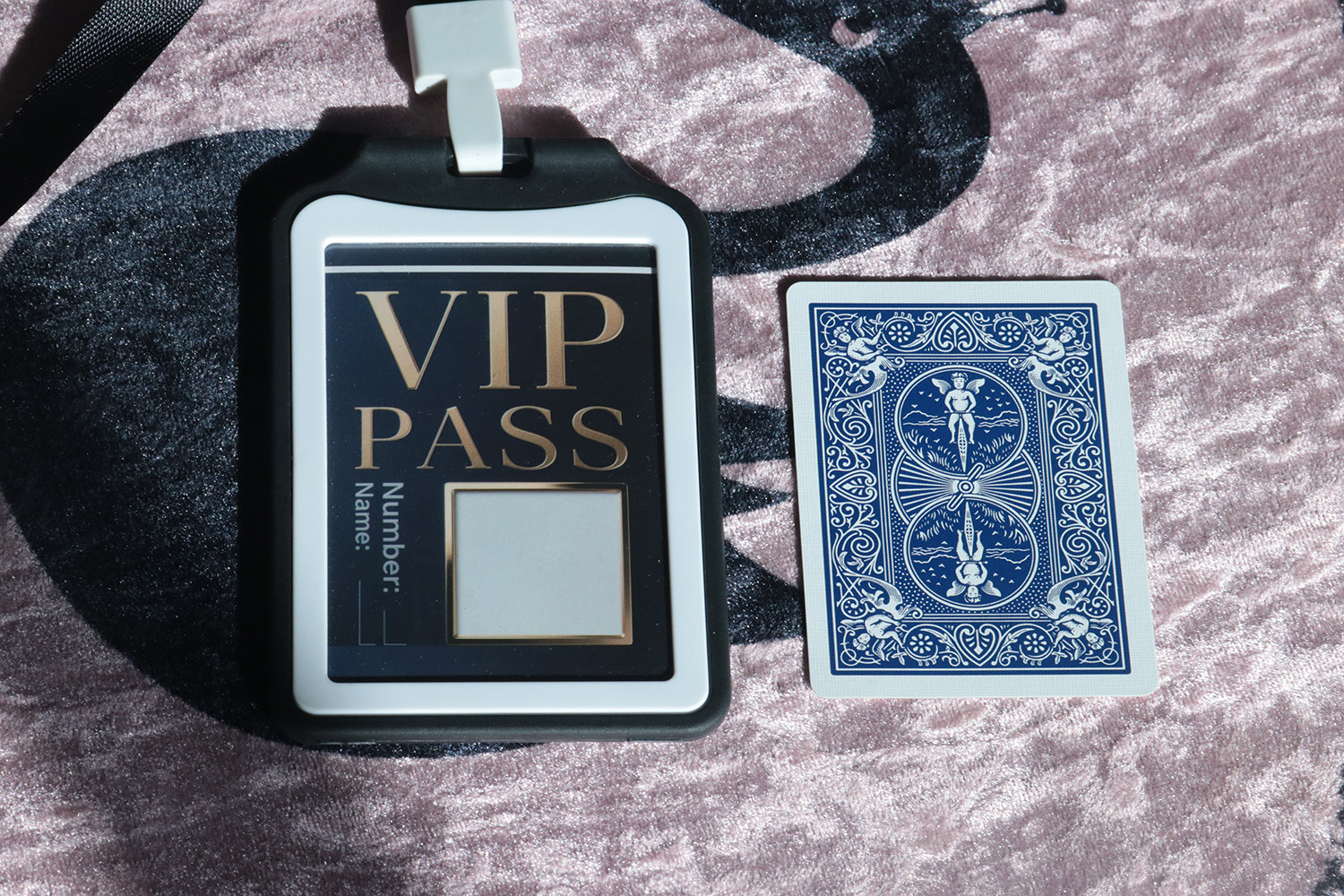 VIP PASS Signed Card to Badge by J.C Magic