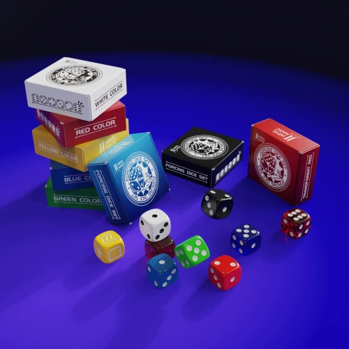 Forcing Dice Set (8 Colors)