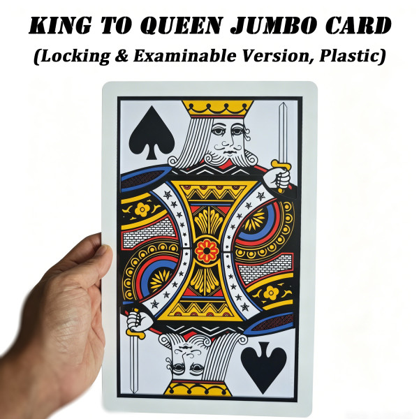 King to Queen Jumbo Card (Locking & Examinable Version, Plastic)