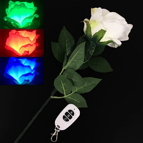 Three-Color Light Rose (Remote Control)