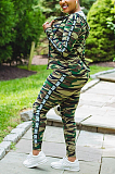 Casual Simplee Camo Long Sleeve Long Pants Three-piece Sets N9250