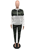 Casual Modest Camo Long Sleeve Long Pants Sets H1273