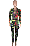 Casual Sporty Camo Long Sleeve Long Pants Sets MOM5057