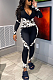Casual Sporty Sexy Camo Long Sleeve Deep V Neck Sets YZL819