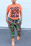 Casual Camo Waist Tie Long Pants FH122