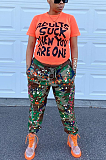 Casual Camo Waist Tie Long Pants FH122