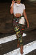 Casual Camo High Waist Long Pants PU6016