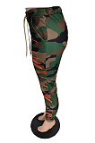 Casual Camo High Waist Long Pants PU6016