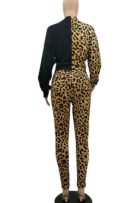 Street Long Sleeve Camo Leopard Two-Piece MTY6350