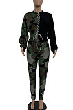 Street Long Sleeve Camo Leopard Two-Piece MTY6350