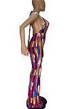 Fashion Printing Loose  Wide Leg Jumpsuits WJ5200