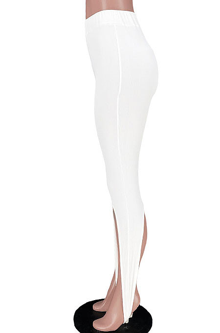 Pit Bar Trendy High Open Fork Hollow Out High Waist Stirrup Leggings GL6356