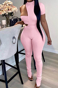 Dissymmetry Pit Bar Chest Wrap Lined Clothes Open Fork Pant Three Pieces GL6337