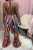 Fashion Printing Loose  Wide Leg Jumpsuits WJ5200