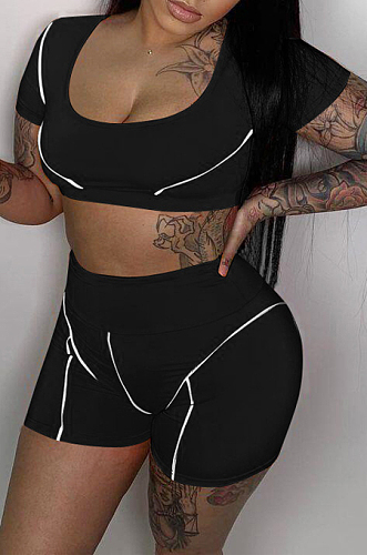 Fashion Casual Reflective Article Sexy Sport Suit DN8584