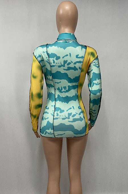 Sexy Women Spliced High Neck T Shirts XQ1091
