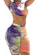Women Sexy Euramerican Club Summer Jacket Back Hollow Out Shorts Sets XQ1086