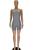 Fashion Sling Prue Color Tight Sexy Jumpsuit MN8341