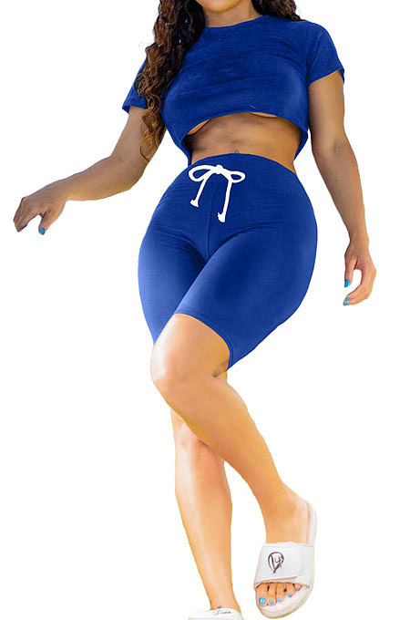 Sexy Euramerican Club Pure Color Jacket Shorts Sets XQ1094