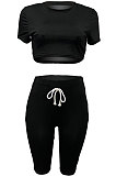 Sexy Euramerican Club Pure Color Jacket Shorts Sets XQ1094