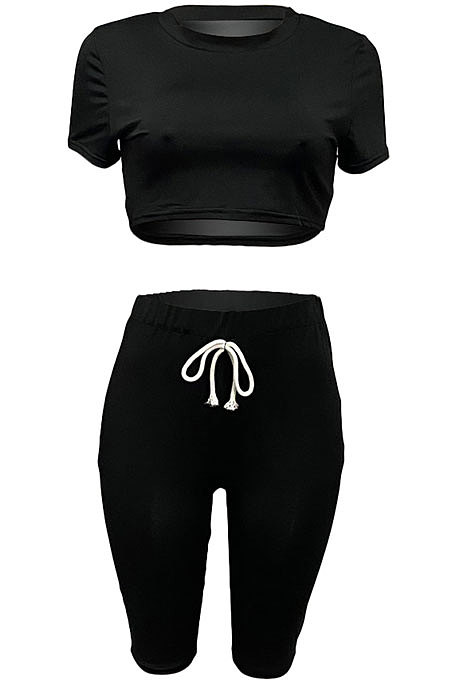 Sexy Euramerican Club Pure Color Jacket Shorts Sets XQ1094
