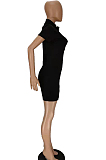 Casual Sexy Sport Zipper Dresses MN8340