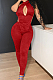 Prue Clolor Backless Casual Two-Piece SQ942